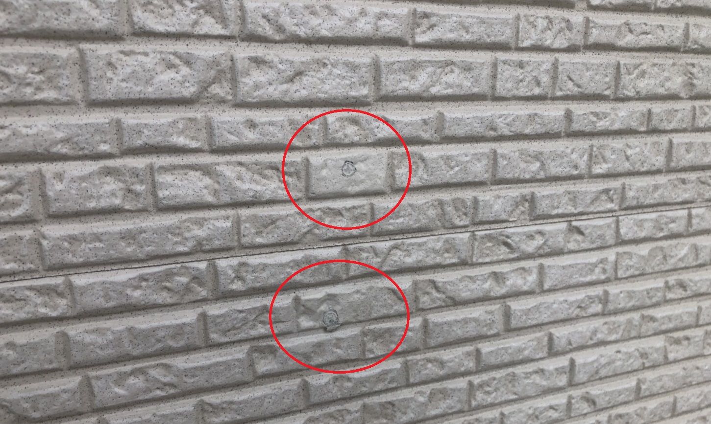 一建設の外壁サイディング固定は釘打ち